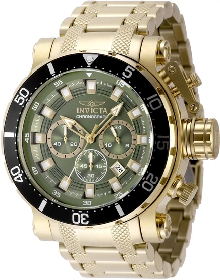 Мужские часы Invicta Coalition 49227, GMT, зеленые