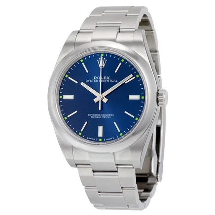 Мужские часы Rolex Oyster Perpetual 114300, б/у, синие