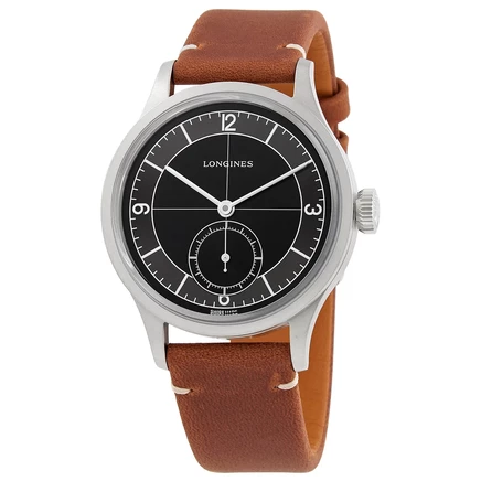 Мужские часы Longines Heritage Classic L2.828.4.53.2, черные