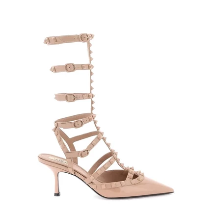 Женские туфли Valentino Garavani Rockstud, бежевые