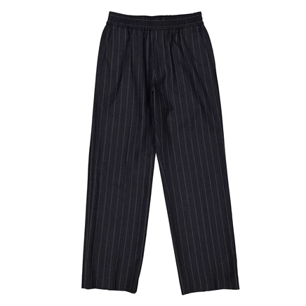 Мужские брюки Burberry Pinstripe, шерстяные, серо-бежевые