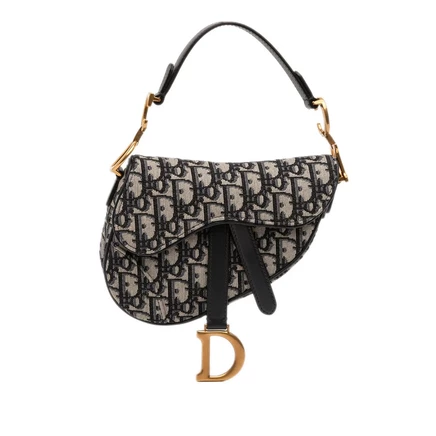 Женская мини-сумка Dior Oblique Saddle