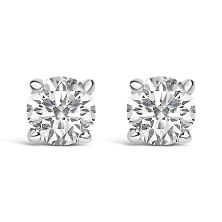 Женские серьги Haus of Brilliance, 14K, 0,5 карата, белые