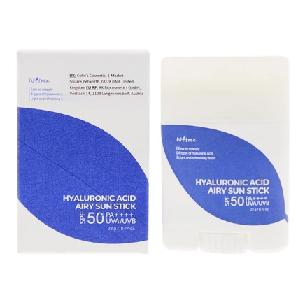 Стик Isntree Hyaluronic Acid Airy SPF 50, 22 г