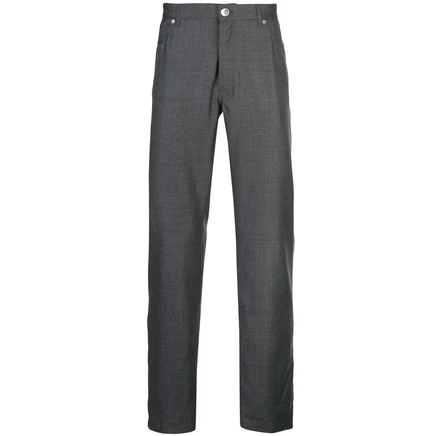 Мужские брюки Brunello Cucinelli из шерсти, серые