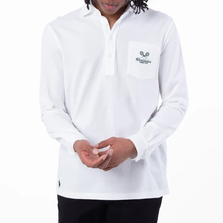 Мужское поло Polo Ralph Lauren Wimbledon, белое