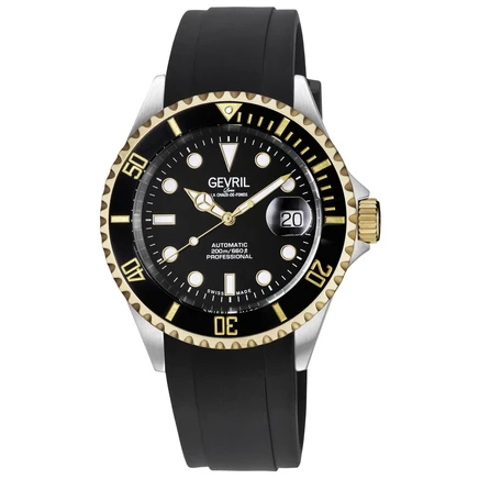 Мужские часы Gevril Wall Street 4855R, черные
