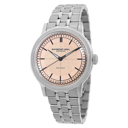 Мужские часы Raymond Weil 2925-ST-80001, лососевые