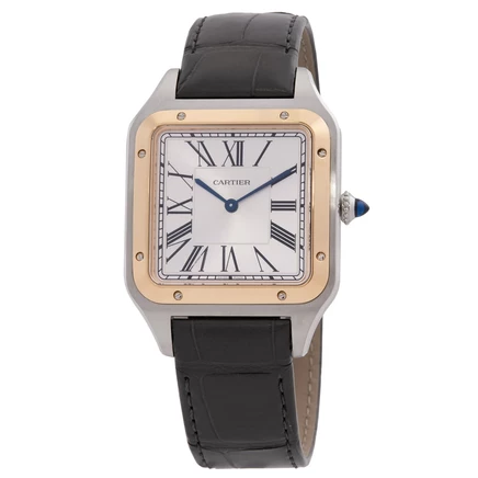 Мужские часы Cartier Santos-Dumont W2SA0034, серебристые
