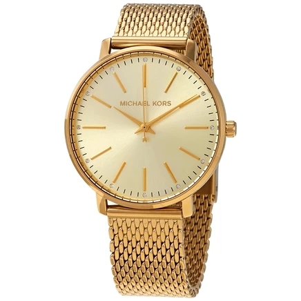 Женские часы Michael Kors MK4339 Pyper кварцевые, золотые