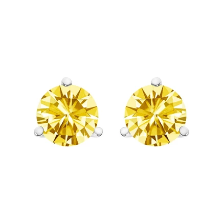 Пусеты Haus of Brilliance, белое золото 14K, 1 кт