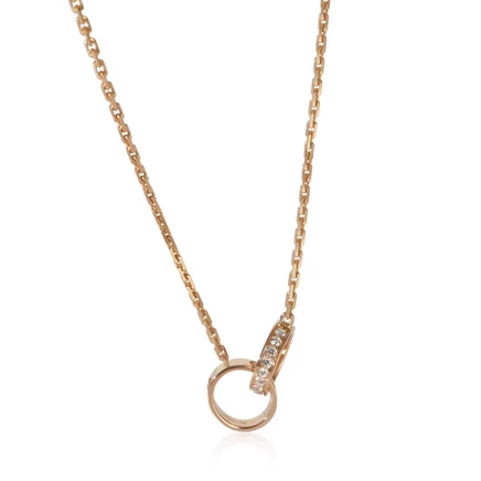 Унисекс-колье Cartier Love, бриллиант, розовое золото