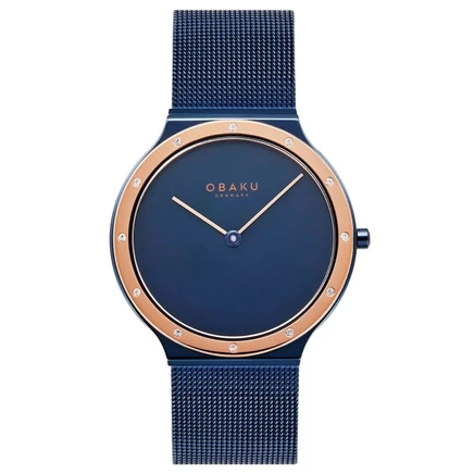 Женские наручные часы Obaku V285LESLML, синие