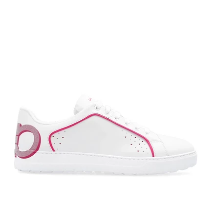 Женские кроссовки Ferragamo Manhattan Gancini, белые