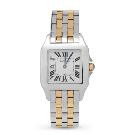 Женские часы Cartier Santos Demoiselle 2701, белые