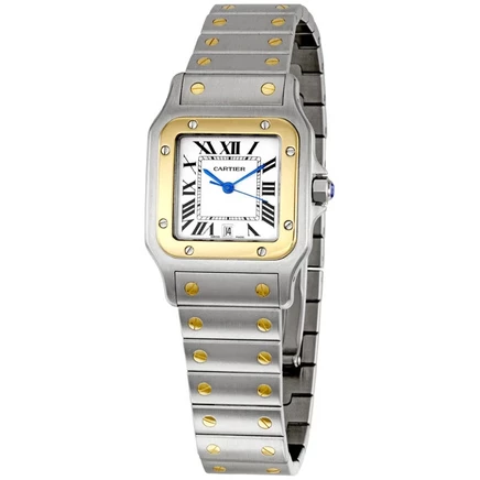 Мужские часы Cartier Santos W20011C4, белые