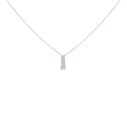 Женское колье Haus of Brilliance, 14K, 0,5 карата, желтое