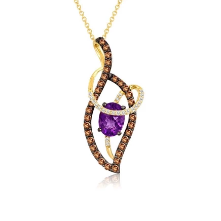 Женское колье Le Vian YPXX 8, аметист, золото 14К