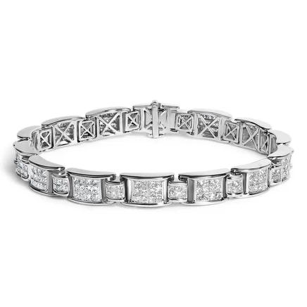 Браслет Haus of Brilliance, белое золото 18K, 5 карат