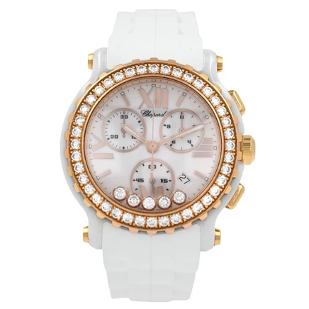 Женские часы Chopard Happy Sport Chrono 288515, белые