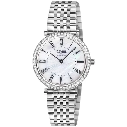 Женские часы Gevril Atelier 57 15241B, перламутровые