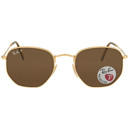 Солнцезащитные очки Ray Ban Hexagonal RB3548N, коричневые