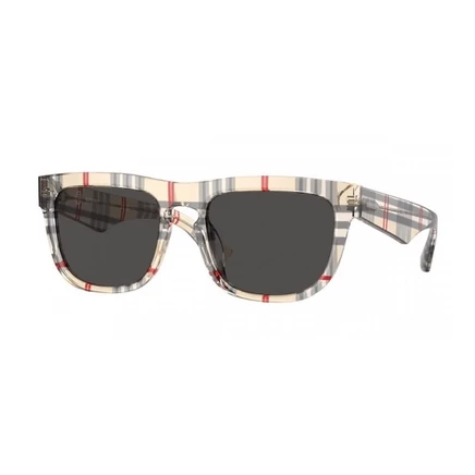 Мужские солнцезащитные очки Burberry BE4431U, серые в клетку