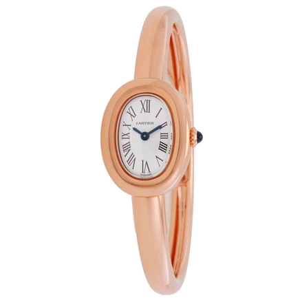 Женские часы Cartier Baignoire WGBA0081, серебристые