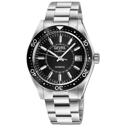 Мужские часы Gevril Belmont 42100B, черные