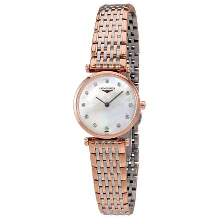 Женские часы Longines L42091977, перламутровые