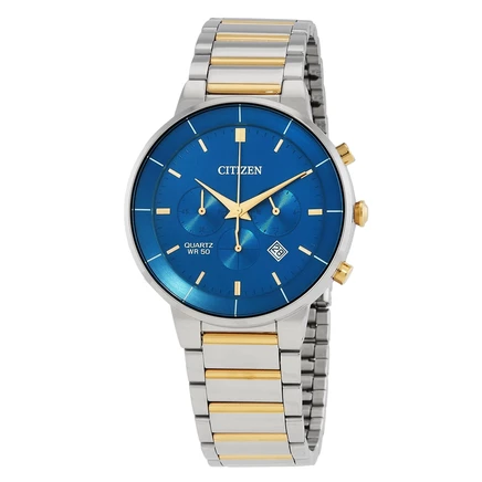 Мужские часы Citizen AN8224-51L с хронографом, синие