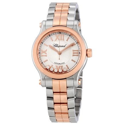 Женские часы Chopard Happy Sport, серебристые