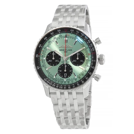 Мужские часы Breitling AB0138241L1A1, мятные