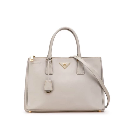 Женская сумка Prada Saffiano Galleria с 2 молниями