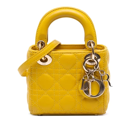 Женская сумка Dior Lady Dior Micro, б/у