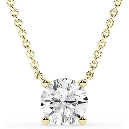 Женское колье Brilliant Diamond, 0,25 карата, желтое золото