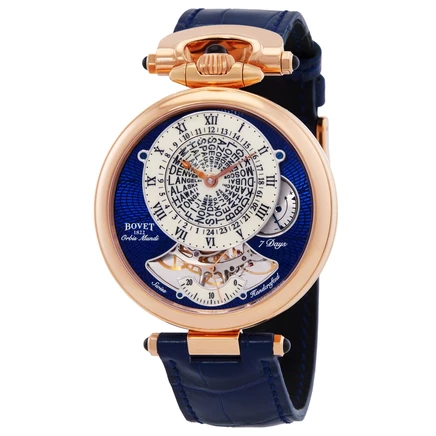 Мужские часы Bovet NTHU022 с ручным заводом, синие