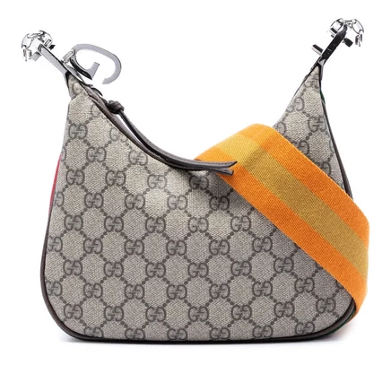 Женская сумка через плечо Gucci Small GG Supreme Web Attache
