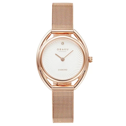 Женские часы Obaku Juvel V286LXVIMV, белые