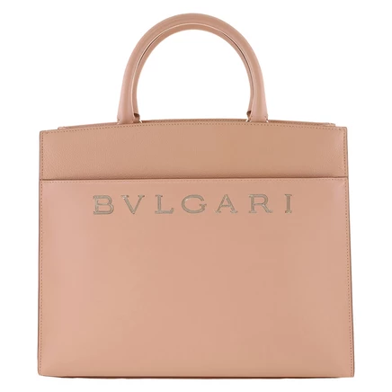 Женская сумка Bvlgari Logo Tote из кожи