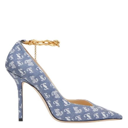Женские лодочки Jimmy Choo Talura 100, джинсовые