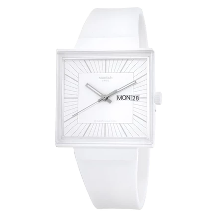 Унисекс-часы Swatch What If...Allwhite? SO34W700, белые