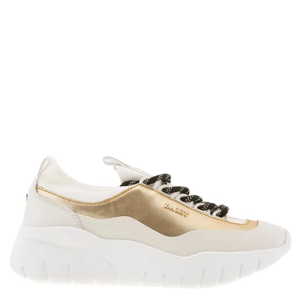 Женские кроссовки Bally Bienne Bikki из кожи, платиновые