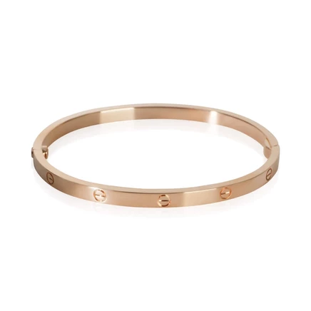 Женский браслет Cartier Love, розовое золото, 16 см