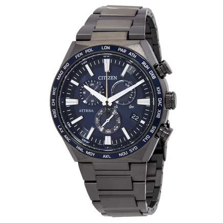 Мужские часы Citizen Attesa CB5967-66L, синие