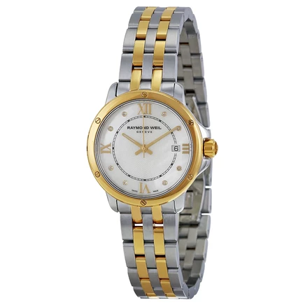Женские часы Raymond Weil Tango 5391-STP-00995, перламутровые