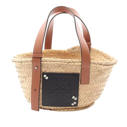 Женская сумка-корзина Loewe Totoro, рафия