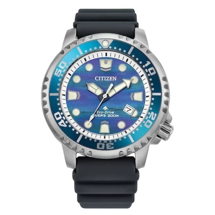 Мужские часы Citizen BN0167-09W, дайверские, синие