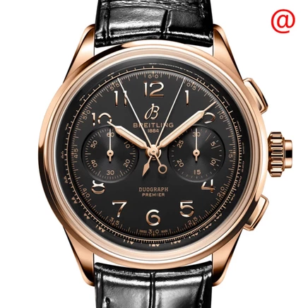 Мужские часы Breitling Premier B15 Duograph, черный циферблат