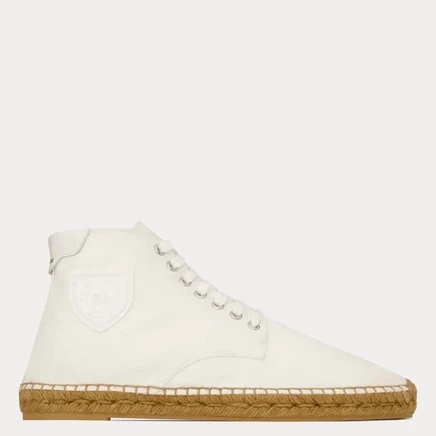 Мужские кеды Saint Laurent Damon, высокие, молочные